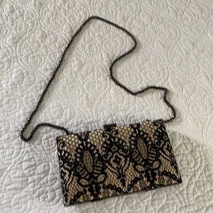 Cache black lace bag